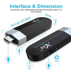 10pcs/lot dhl free X98 S500 Android 11 TV Stick Amlogic S905Y4 Smart TV Box