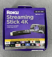 Roku Streaming Stick 4K/HDR/Dolby Vision Streaming Device Roku Voice Remote New