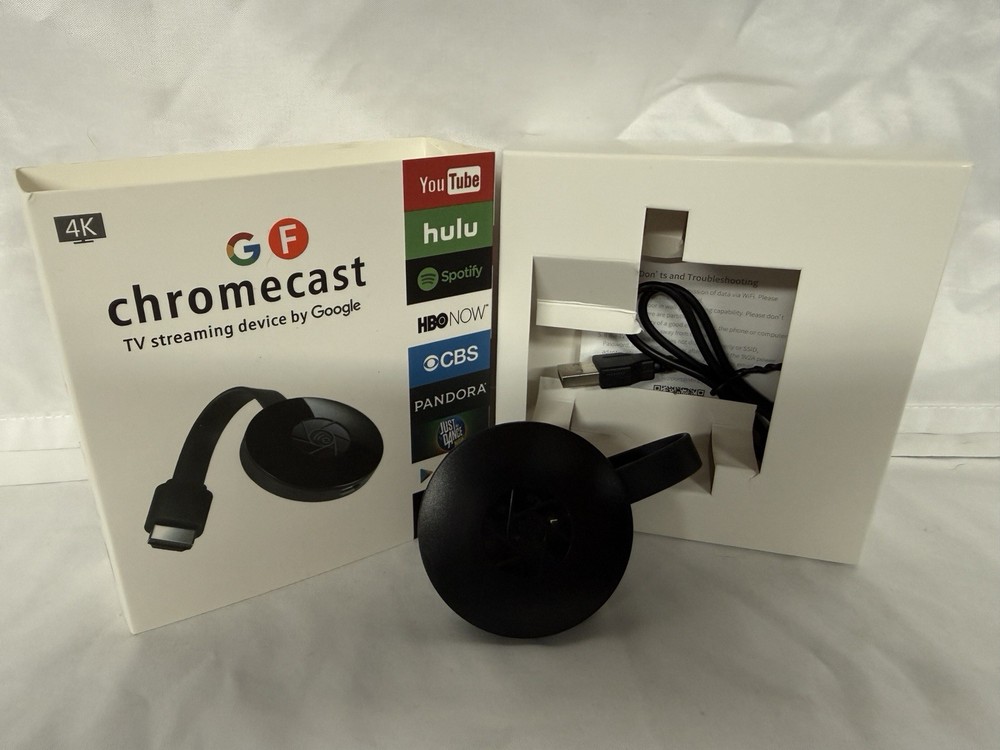 Google Chromecast 2nd Generation TV Digital Media Streaming Device & Box