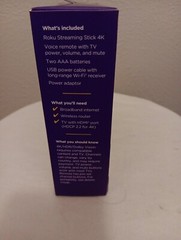 Roku Stick 4K HDR Streaming Device Voice Remote – Hulu / Netflix / Disney+