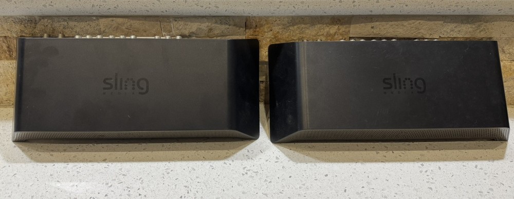 2 Pairs SLING MEDIA SLING BOX SB300-XXX Model 185336 Tested