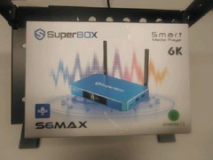 SuperBox S6 Max 6K Android TV Box Blue Dual Band WiFi 6 HDMI 64GB Dolby Digital