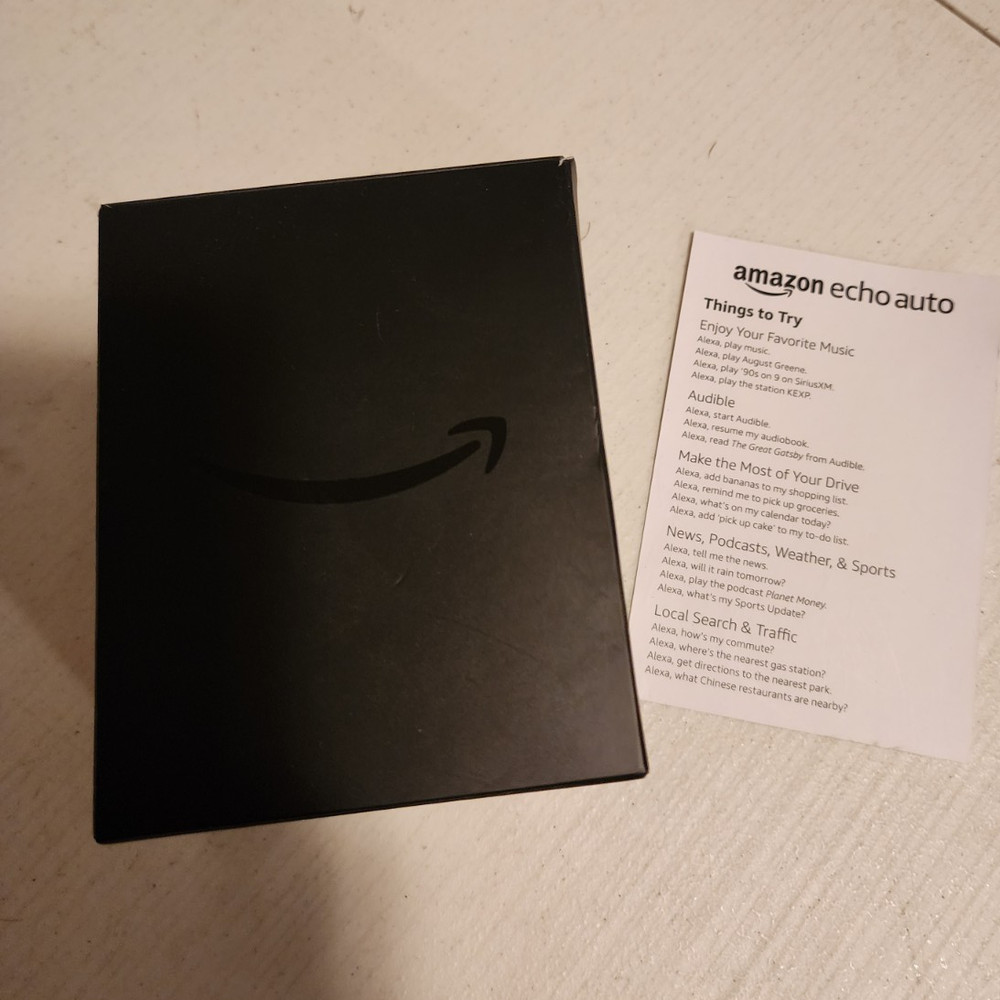 Amazon Echo Auto Standard Digital Device, Black, In-Car Smart Speaker Adapter