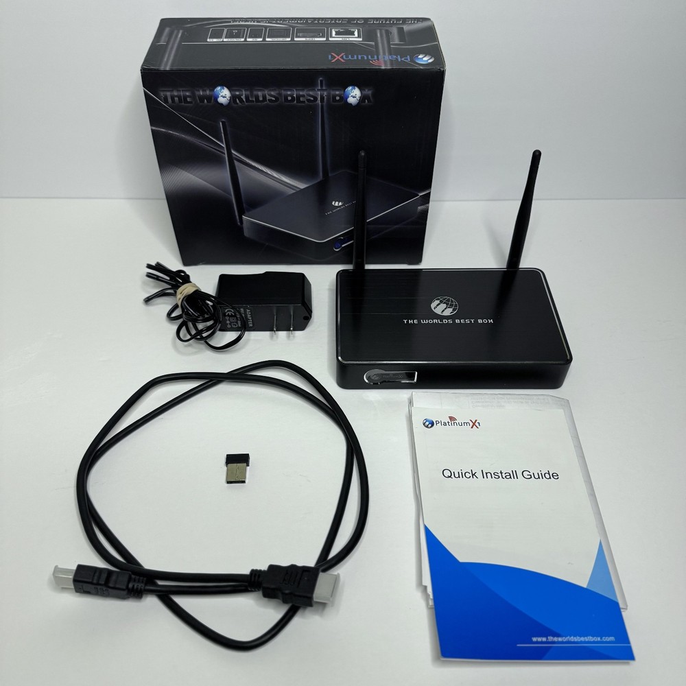 The World’s Best Box Platinum X1 Media Streaming – READ – NO REMOTE ⚠️TESTED