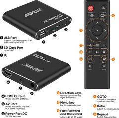 Compact 1080p HDMI Media Player – Portable USB Recording & Playback Solution