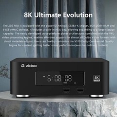 ZIDOO Z30 PRO 8K Music Player Built-in HDD Bay 6GB DDR +64GB EMMC WiFi Bluetooth