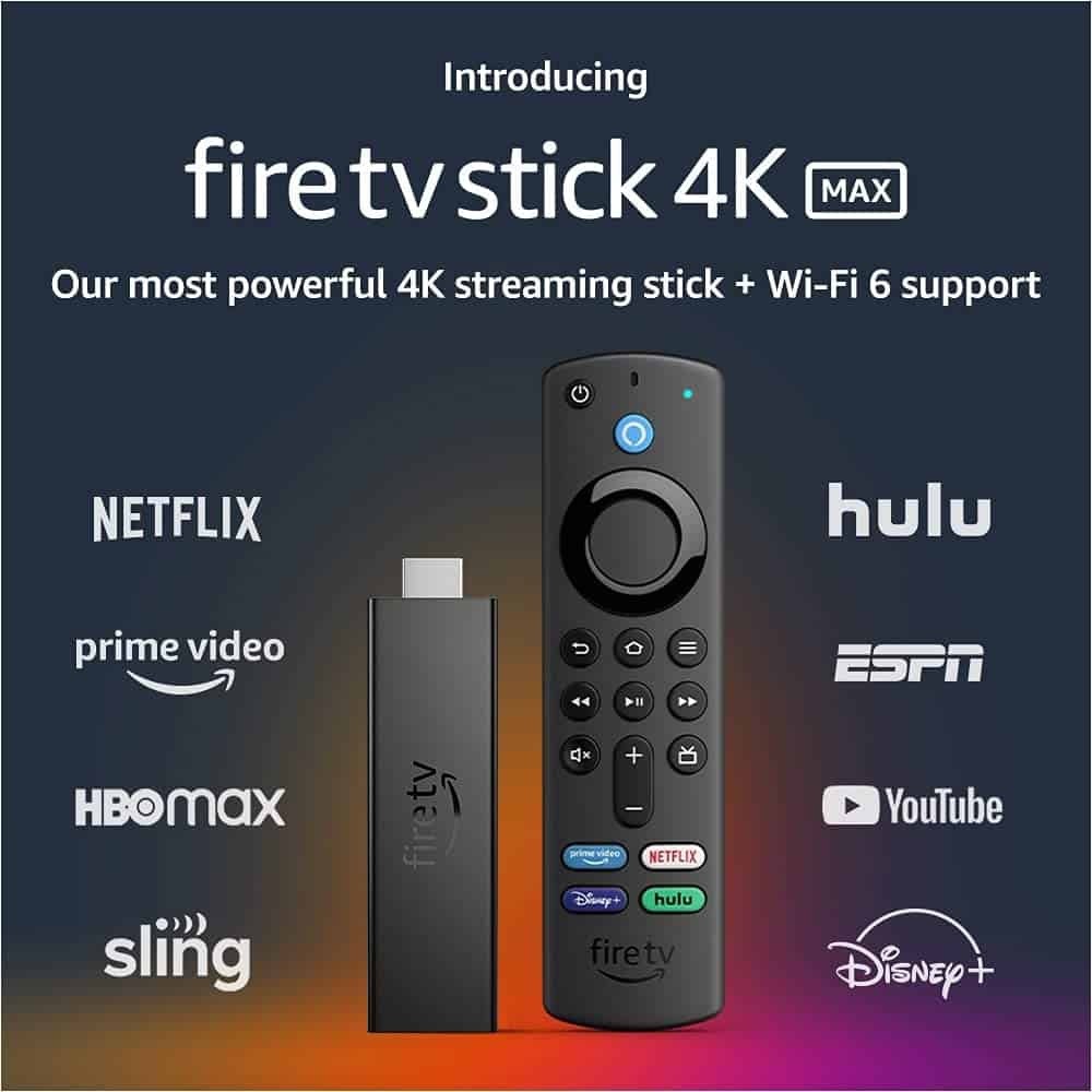 NEW Amazon Fire TV Stick 4K MAX Streaming Media W/Alexa Remote