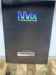 NEW MVIX Mv-2500U PC MP3 TV Stereo Multimedia Player 720 HD Open Box