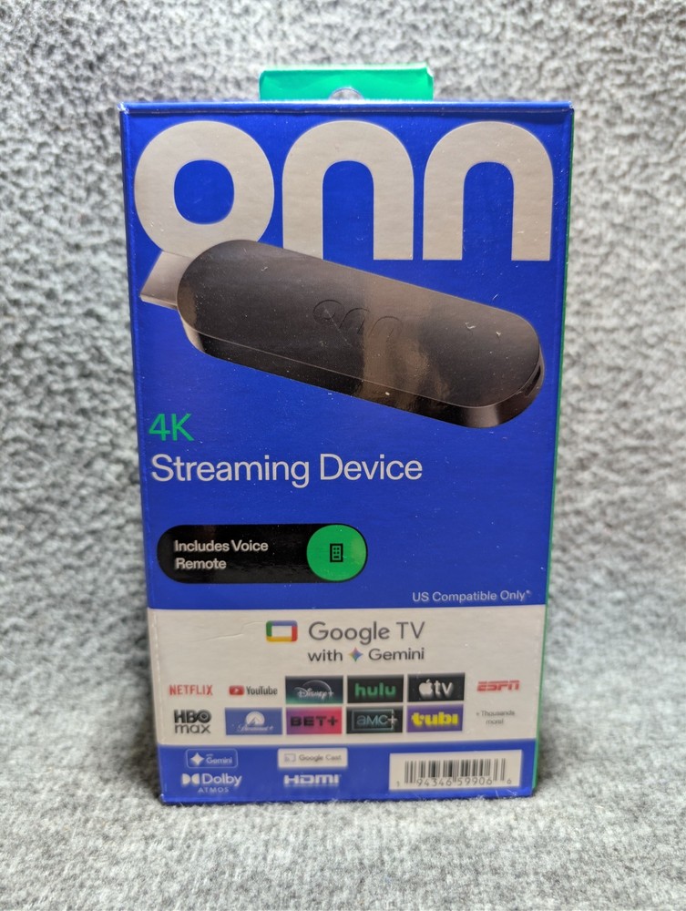 onn 4K Streaming Device Google TV with Gemini NEW 2026 Model Fast Streaming