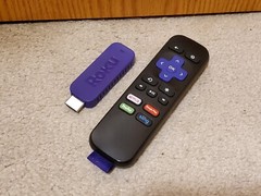 Roku 3500X Purple Streaming Stick with Remote & USB Power Cord EUC