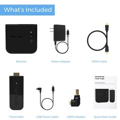 Nyrius Pro+ Wireless HDMI Video Transmitter with Bonus HDMI Cable