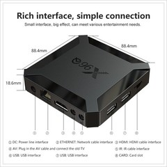 Hot X96Q Android 10.0 Fast Smart TV BOX 2GB 16GB Allwinner H313 Quad Core 4K 2.4