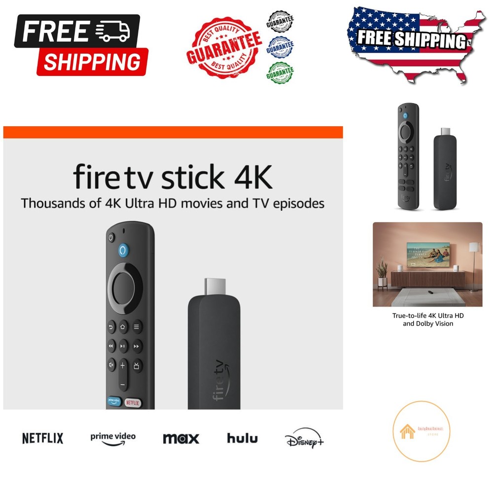 Cinematic Fire TV Stick 4K – Stream 1.8M Movies, Wi-Fi 6 & Xbox Game Pass Ready