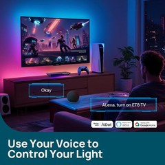 TV Backlight, HDMI 2.1 Sync Box with AI LumiSync Technology, Supports 8K@60Hz…