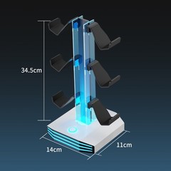 Gaming Sound Equipment Holder With Two USB Plugs And 9 Color Light configuration