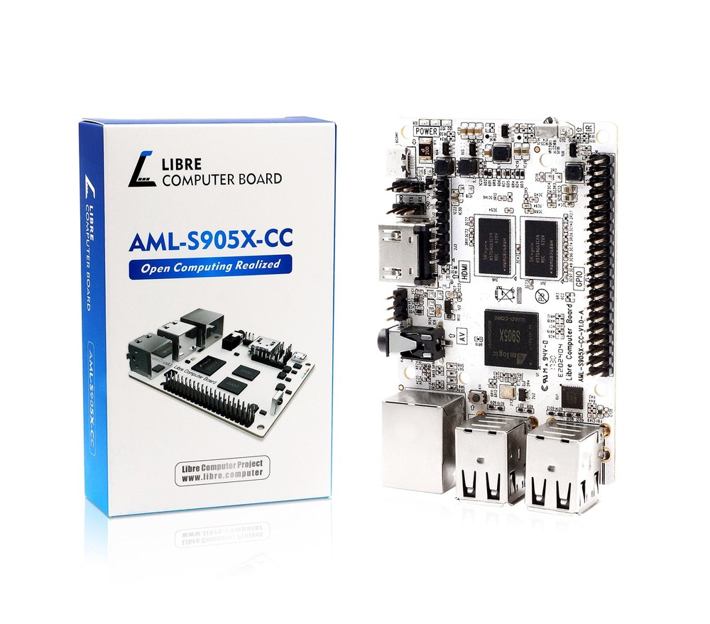 Libre Computer Board AML-S905X-CC Le Potato 2GB 64-bit Mini Computer for 4K M…
