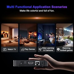 2026 Android TV Box Android 14 OS Large Storage, 8K HDR Streaming, 4GB+128GB