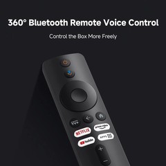 4K UHD Android TV Box, Dolby Vision, DTS:X, WiFi 6, 2GB RAM, 32GB Storage, Voice