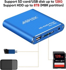 Mini 1080p HDMI Media Player – Compact, Multi-Format Playback for Home & Travel