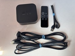 Apple TV 4K 1st Gen A1842 32GB Siri Remote Power HDMI Lightning Cable – Tested