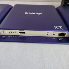 Lot of 3 BrightSign XT244 Digital Signage Media Players + 1 Power Adapter TESTED