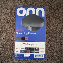 ONN 4K PLUS STREAMING BOX – GOOGLE TV – ULTRA FAST – 16GB Storage – 2 GB Ram