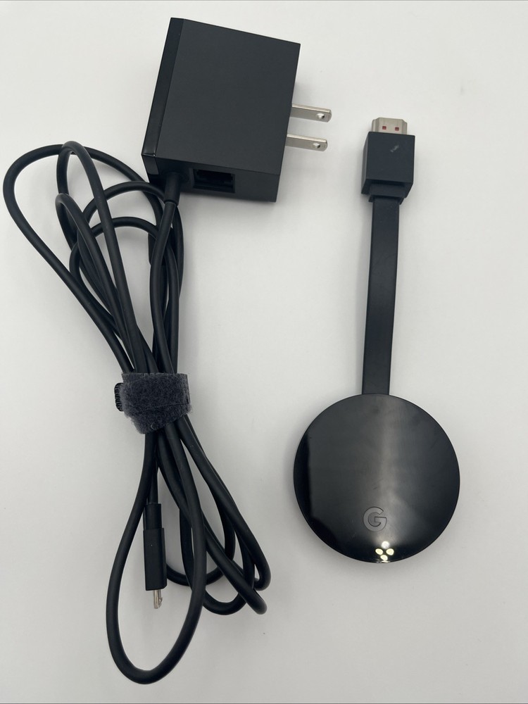 Google Chromecast Ultra 4K NC2-6A5-D 4K Media Streamer with Orignal AC Adapter