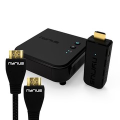 Nyrius Wireless Video HDMI Transmitter & Receiver with BONUS HDMI Cable