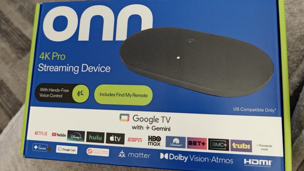 Onn 4K Pro Google TV Streaming Device V2 (NEW 2026 Model