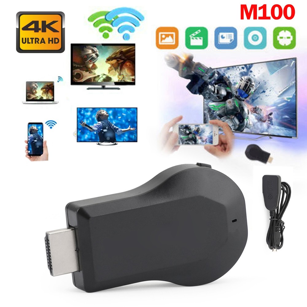 True 4K Wireless M100 TV Dongle Airplay WiFi Display HDMI for iOS Android