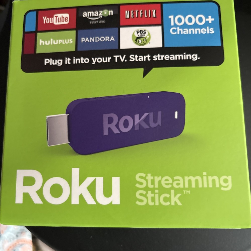 Roku Streaming Stick 3600R HDMI Media Streamer -New In Original Box-No Remote