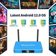 BLUE WIFI Superbox S6 MAX TV Box Factory delivery on the Service guarant 2026