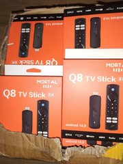 Mortal Q8 Android14 WIFI6 Voice Control TV stick 8K video Allwinner 16GB Storage