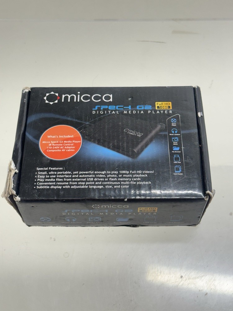 Micca Speck G2 1080 Full-HD Ultra Portable Digital Media Player