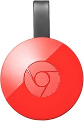 Google Chromecast HDMI NC2-6A5 MEDIA STREAMER Red Coral Power Cord Plug Included