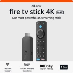 New 2023 Amazon Fire TV Stick 4K Max 2nd Gen 16GB, Ambient Experience, Wi-Fi 6E