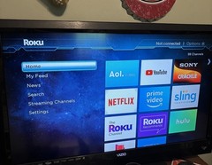Roku 2 Model 2720X Streaming Box with Power Cord + Remote Control – Works!