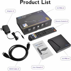 We2Usat K3Pro Android TV Box Plug and Play