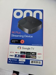 ONN 4K PLUS STREAMING BOX – GOOGLE TV – ULTRA FAST – 16GB Storage – 2 GB Ram