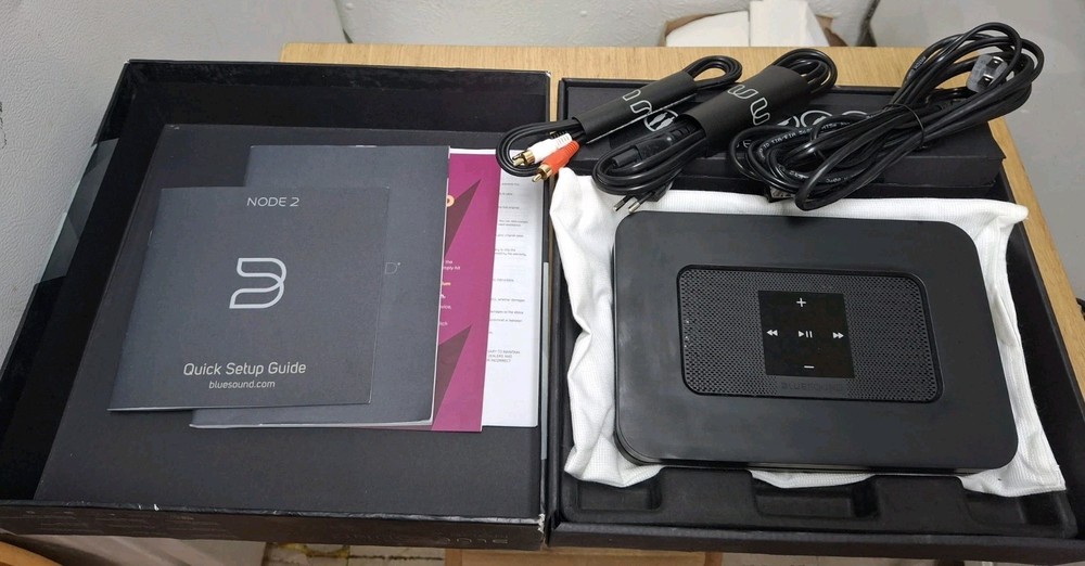 Bluesound NODE 2 Hi-Res Music Streamer – Black NEW With SURFACE BLEMISHES