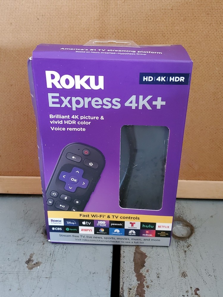 Roku Express 4K+ Plus HDR Media Streaming Player (2022) NIB
