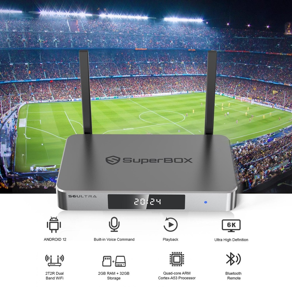 SuperBox S6 Ultra TV BOX Speech Control Same Day Shipping Authorized Reseller