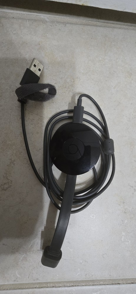 Google Chromecast (2nd Generation) HD Media Streamer – Black (No Charger)