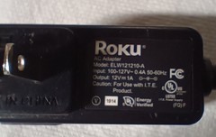 Factory POWER SUPPLY and Remote for Roku 3 and LTE