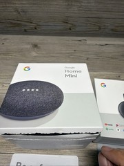 Google Smart TV Kit Home Mini + Chromecast Bundle Voice Control PreOwned Tested