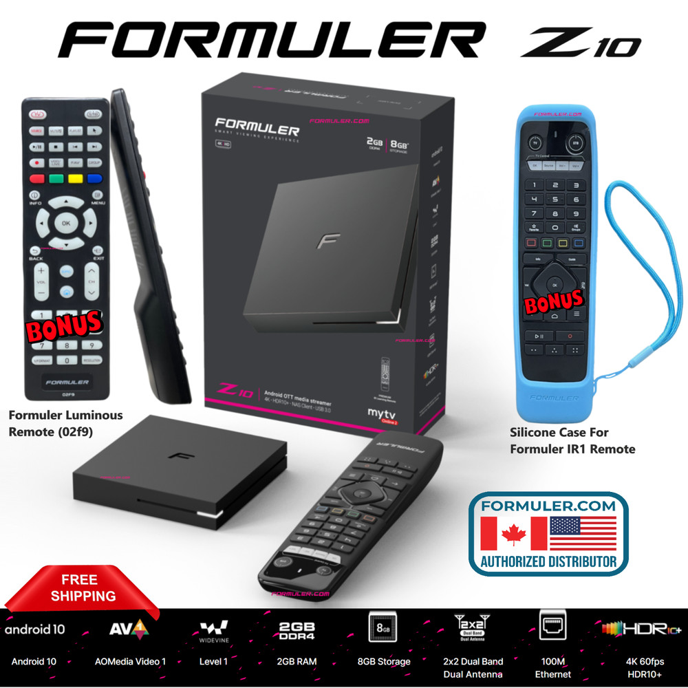 Formuler Z10 Android 10 Dual Band|Bonus Silicone Case and Bonus Formuler Remote
