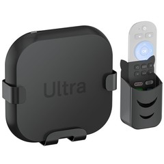 Universal Metal Streaming Device Holder for Roku – Wall Mount with Remote Holder