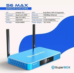 2025 SuperBox S6 S6Max MediaPlayer SmartBox TVBox No monthly fees