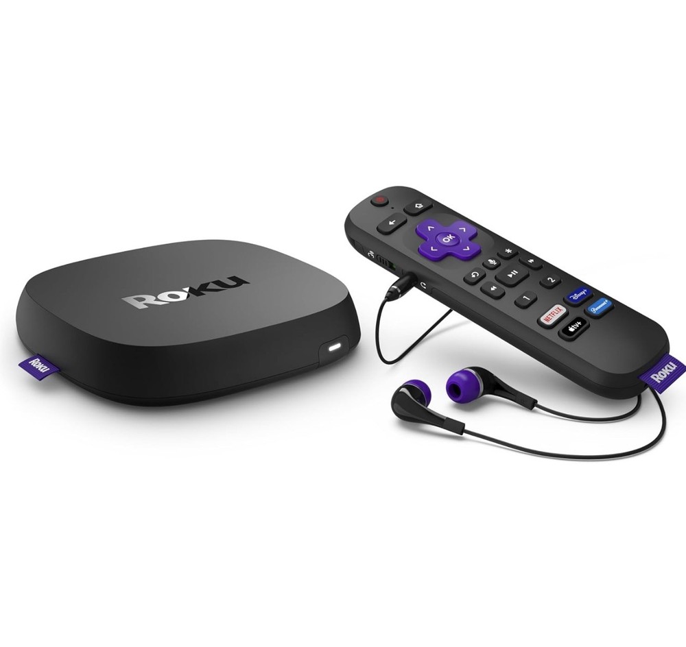 Roku Ultra 4K UHD Streaming Media Player with Voice Remote Pro