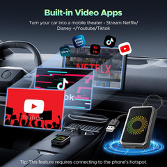 3-In-1 Magic Video Box for Streaming Netflix/Youtube/Tiktok, Wireless Carplay Ad